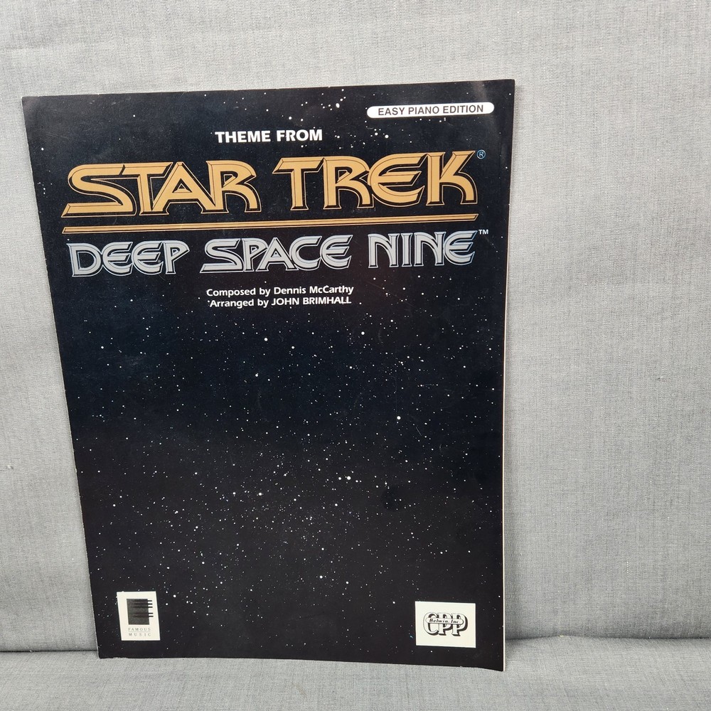 Theme from Star Trek Deep Space Nine 1993 Easy Piano Sheet Music Dennis McCarthy