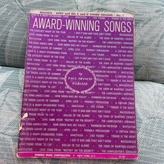 Award Winning Songs Vintage Robbins Music Corporation Sheet Music Songbook