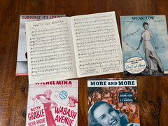 Vintage Sheet Music 1920s-1940s Lot of (10) Excellent Condition ALL FEMALE STARS