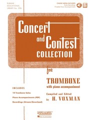 Concert and Contest Collection for Trombone Solo Sheet Music Rubank Book & Media