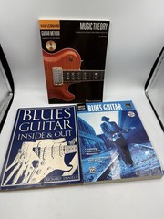 Guitar Instruction Book Lot of 3 – Hal Leonard Music Theory, Alfred Blues Guitar