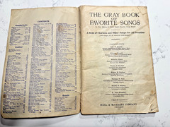 The Gray Book of Favorite Songs Songbook Hall & McCreary Co. 1924