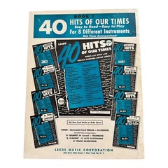 40 More Hits of Our Times 1950s Music Book # 2 Leeds Guitar Piano Ukulele Chords