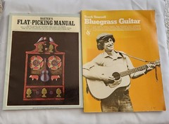 Bluegrass Guitar Picking Books Book Lot Of 2 Songbooks Vintage Instructions