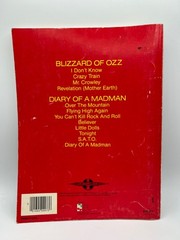 Ozzy Osbourne Songbook Guitar Vocal Tablature Music Book Cherry Lane Music 1985