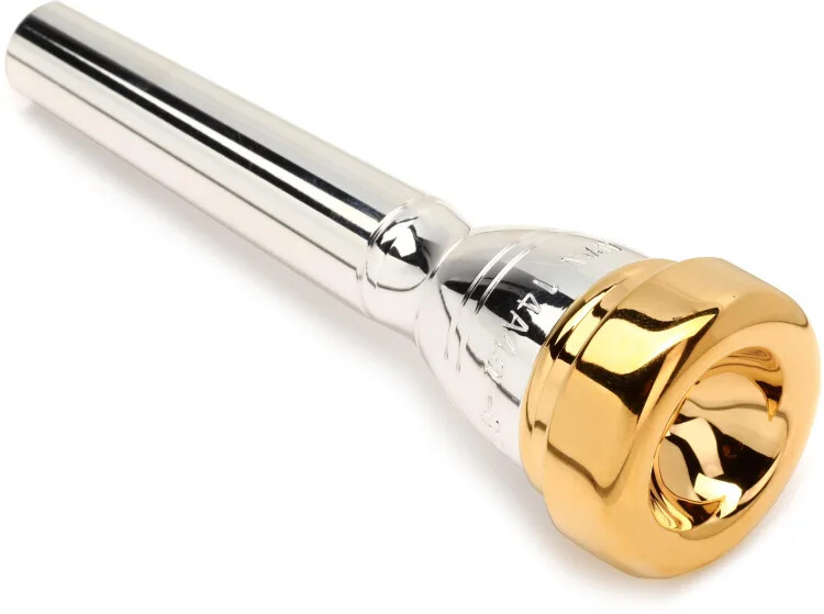 Yamaha Heavyweight Trumpet Mouthpiece – 14A4a with Gold-plated Rim and Cup