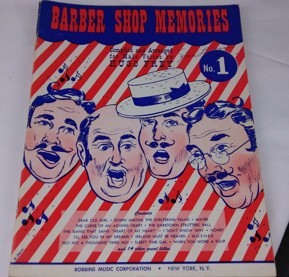 1949 Barber Shop Memories sheet Music – Robbins Music
