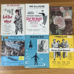 Lot of 57 Vintage Sheet Music 1940-70s Movie Themes Songs Broadway Lucille Ball