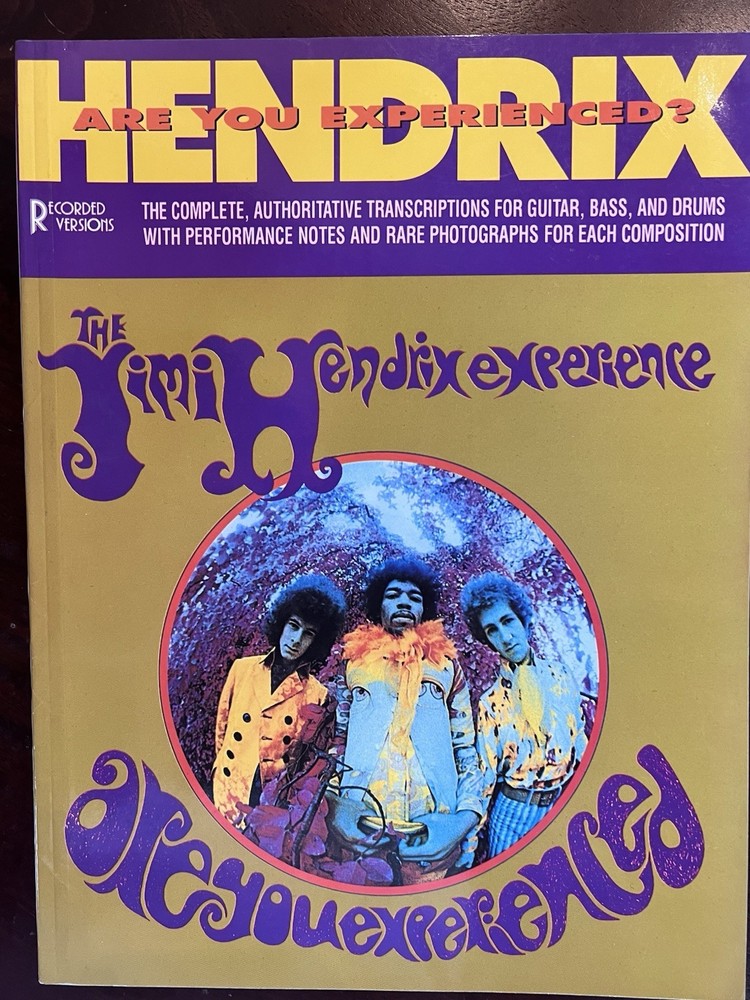 Jimi Hendrix Are You Experienced Guitar Bass Drum Transcription Book