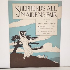 Antique 1892 Shepherds All and Maidens Fair Piano Solo Sheet Music