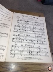 Deep Purple, De Rose/ Parish, Johnny Messner 1939-Vintage Sheet Music