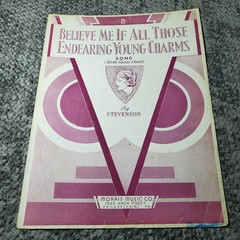 Believe Me If All Those Endearing Young CharMS Sheet Music P/V/G Morris