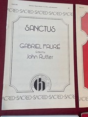 6 Piano Organ Works 4 church choir & 2 Books Sanctus Rutter Faure Christmas LOT