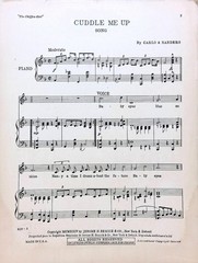 Cuddle Me Up Sheet Music The Chiffon Girl Eleanor Painter 1924 Musical Carlo