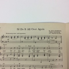 I&rsquo;D Do It All Over Again Dick Robertson James Cavanaugh 1945 Pop VTG Sheet Music