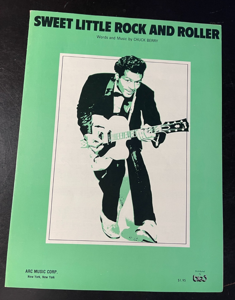 CHUCK BERRY « SWEET LITTLE ROCK AND ROLLER » SHEET MUSIC-PIANO/V/CHORDS-1958-4000