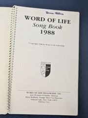 Word Of Life Song Book 1987 + 1988 Word Of Life Fellowship Jack Wyrtzen