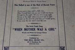 Antique Sheet Music The War Ballad Beautiful Mother Pays It All 1918 Copyright