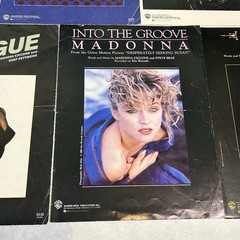 Vintage Madonna Sheet Music Lot Of 5 Vogue Papa Don’t Preach Into The Groove