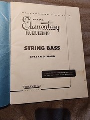 RUBANK ELEMENTARY METHOD STRING BASS Sylvan D Ward Estate of Ray Brown 30s/40s