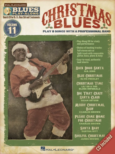 Christmas Blues Sheet Music Blues Play-Along Book and CD NEW 000843203