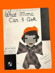 What More Can I Ask Sheet Music 1930 Ray Noble Annoa Winn Big English Success