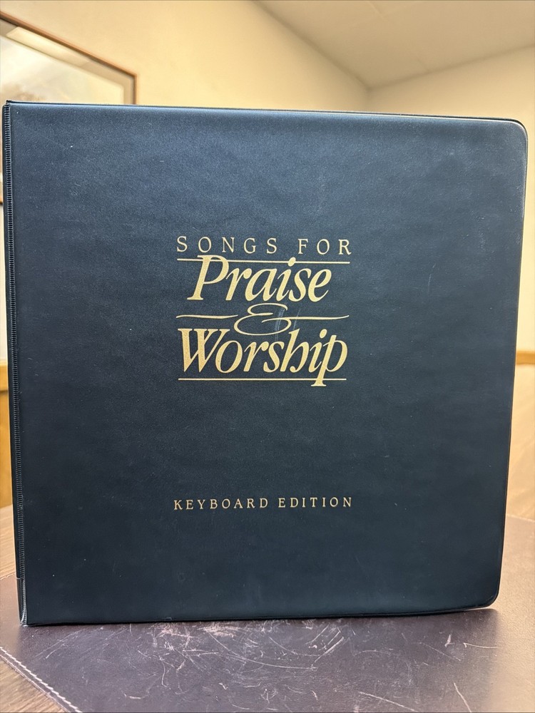 Songs For Praise And Worship | Keyboard Edition | Word Music 3 Ring 1992 Binder