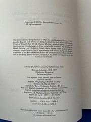 Brahms – German Requiem – Dover Study Score PB