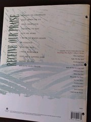 VINEYARD MUSIC « RECEIVE OUR PRAISE » SONGBOOK FOR PIANO, GUITAR AND VOCAL