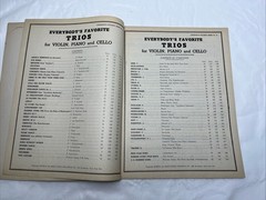 Vintage Amsco Trio Sheet Music Lot of 3 Violin Piano Cello Jay Arnold