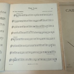 Saxophone SHEET MUSIC BOOK LOT Of 4 VINTAGE 1940s