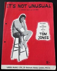 IT&rsquo;S NOT UNUSUAL – Original Sheet Music, Recorded by Tom Jones Published 1965