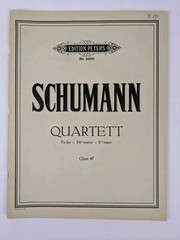 Edition Peters Schumann Piano Quartet in Eb Major Opus 47 Complete w/ all parts