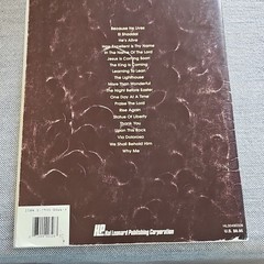 Hal Leonard Song of the Year 1969-1989 Piano Guitar Vocal Religious