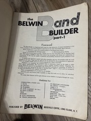 VTG Clarinet Music Books Lot of 3 Belwin Band Builder B Flat Cornet Part 1 2 3