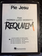 P 1983 ANDREW WEBBER Sheet Music from Requiem ‘Pie Jesu’