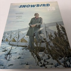 Vintage Sheet Music Songs – Snowbird by Anne Murray – 1970 Capitol Records
