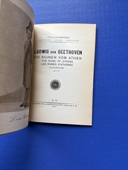 Beethoven – Ruins of Athens Overture – Philharmonia Miniature Study Score PB