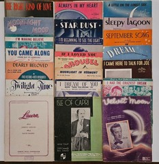 Vintage Sheet Music Lot of 21 from 1929 To 1944 from renowned artists