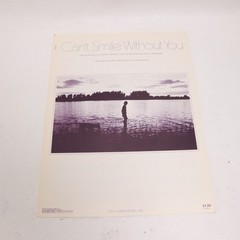 Arnold Martin Morrow Can&rsquo;t Smile Without You Piano Voice Sheet Music 1978