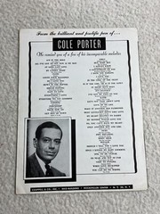 Vintage Sheet Music Can Can Cale Porter Abe Burrows