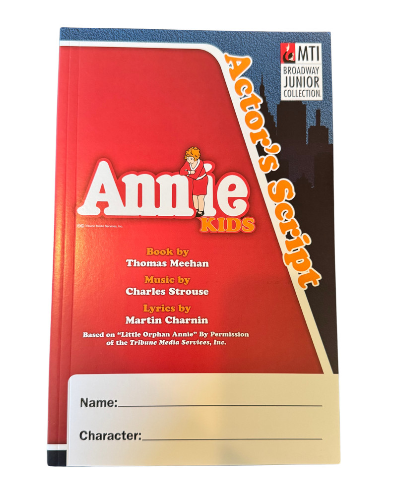 Annie KIDS JR MTI Broadway Junior Collection Actors Script