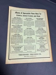 Vintage Tranquil Hours Piano Forte Music Book Theodore Presser 1901 Sabbath Dive