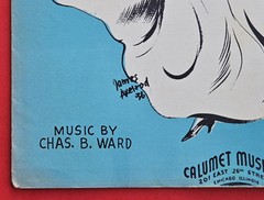 The Band Played On Sheet Music Piano Vocal Guitar 1935 Calumet Music USA SELLER