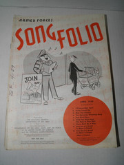 Vintage Armed Forces Song Folio Sheet Music 1959 Lot of 25 GUC