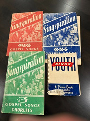 Four (4) Vintage Pop Christian 1940s Song Books Singspiration
