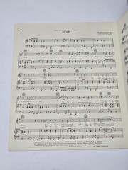 Help! Beatles Sheet Music Help Maclen Music Inc VTG 1965 Lennon McCartney