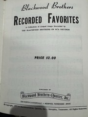 Southern Gospel Song Book Blackwood Brothers « Recorded Favorites » 1971