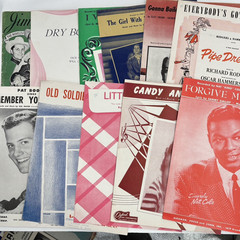 Vintage Sheet Music Lot Various Conditions And Genres 60ish Pieces
