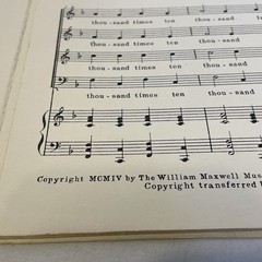 1904 Harry Rowe Shelley Ten Thousand Times Ten Thousand Sheet Music Mixed Voices